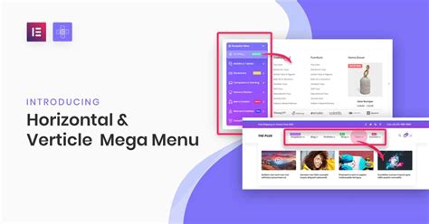 Mega Menu Builder (Horizontal & Vertical) for Elementor.